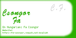 csongor fa business card